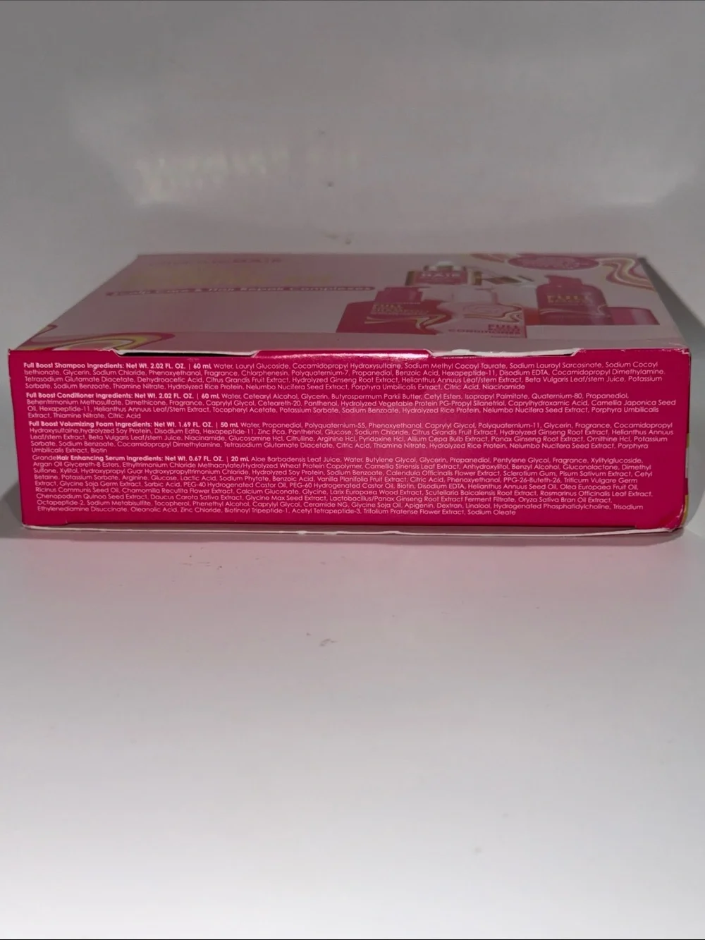 GRANDE HAIR FULL BOOST STARTER KIT•Scalp Care+Hair Repair Complexes•4 Pcs. NIB!